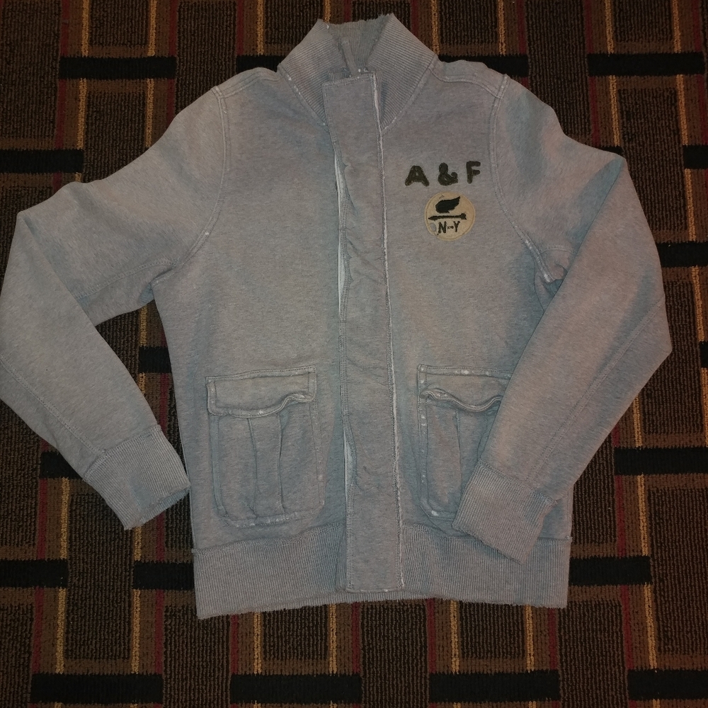 Abercrombie and Fitch Zip up Mock Sweater XL